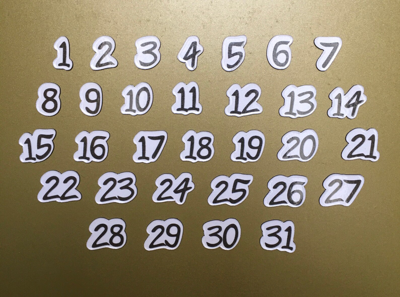 Number for Calendar // Daily // Etsy