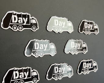 Garbage Day Magnet Reminders for Magnetic Calendar- Set of 8