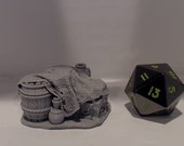 Treasure Chest (Wine, Beer, Barrels) - Props For RPG 3d Printed Tabletop Wargaming DND Miniture Warhammer Dungeon Dragons Terrain
