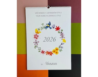 Big wall calendar 2026 japan lover japanese garden mythology special limited edition gift luxury design calendar gift for her him Xmas gift