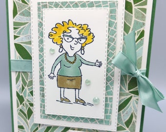 Handmade Retirement Card for Women