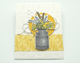 Handmade Thanksgiving Card - Happy Harvest Blessings