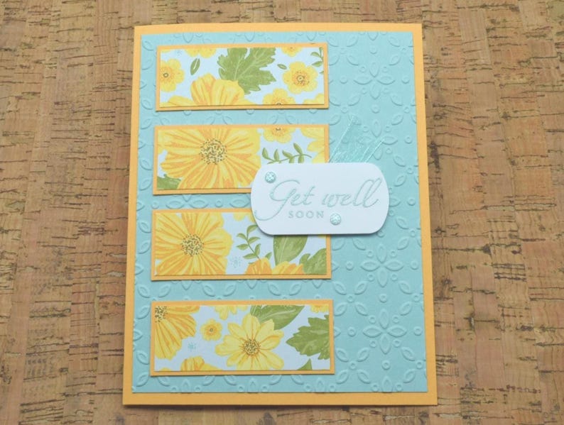 Handmade Get Well Card - Flowers Feel Better - Etsy