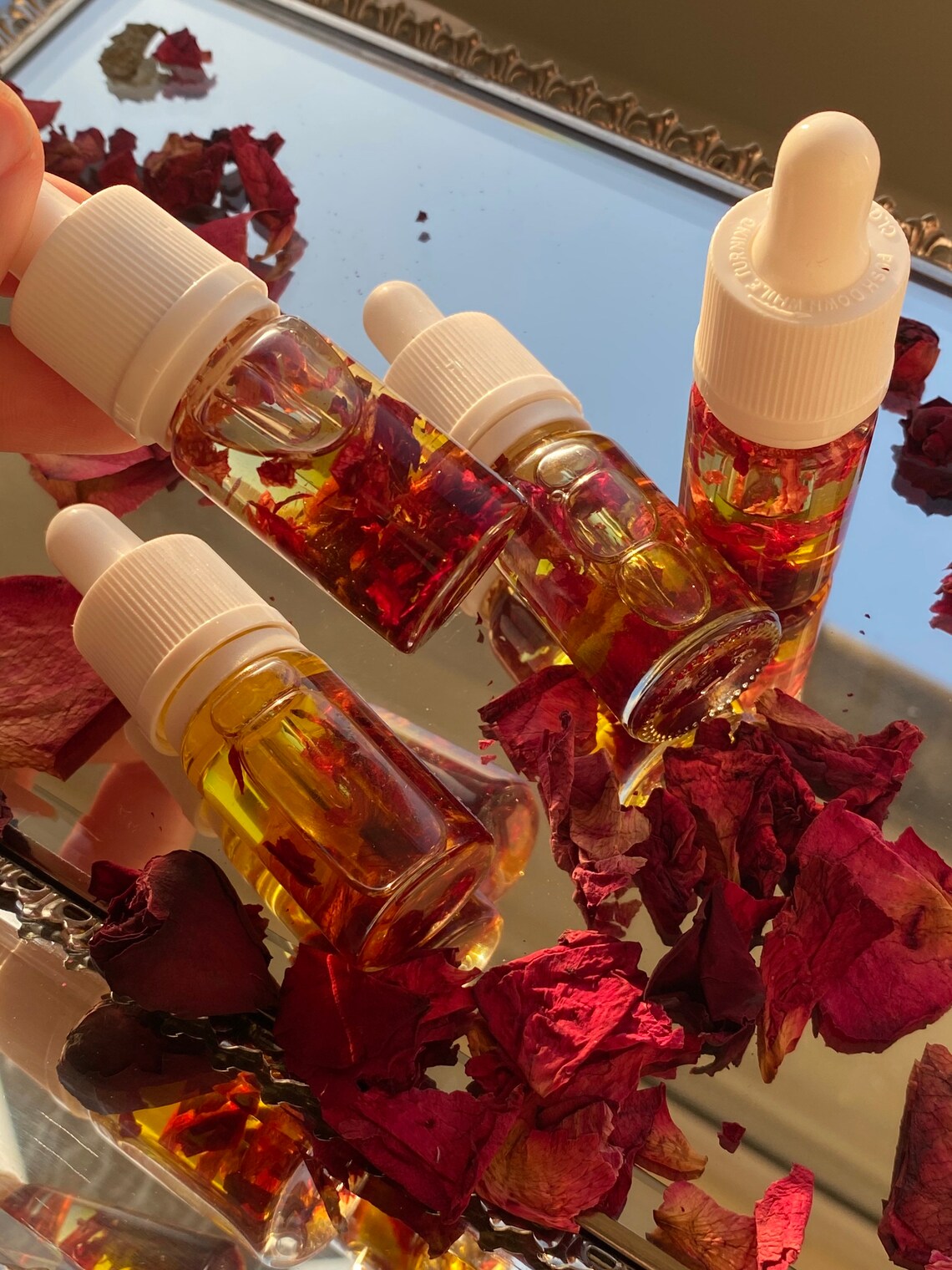 Rose Face Oil Facial Oil Suitable For Dry and Oily Skin Etsy