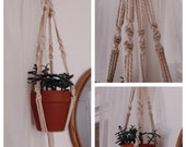 Plant Hanger Four Spiral Macrame Hanger Wall Decor Air Plant Bedroom Wall Decor Boho Indoor Outdoor Mothers Day Home Decor