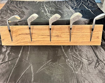 Handmade vintage golf or coat rack