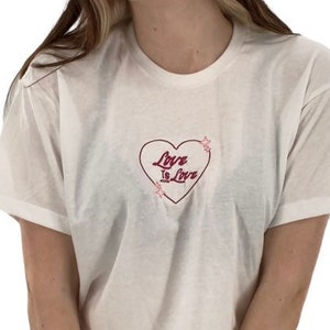 Love is Love Crop Top | Lesbian Tee | Pride Month Shirt | Pride Tee |  Lesbian Pride T-Shirt | LGBTQ Shirt | Pride Shirt | Gay Tees | Queer