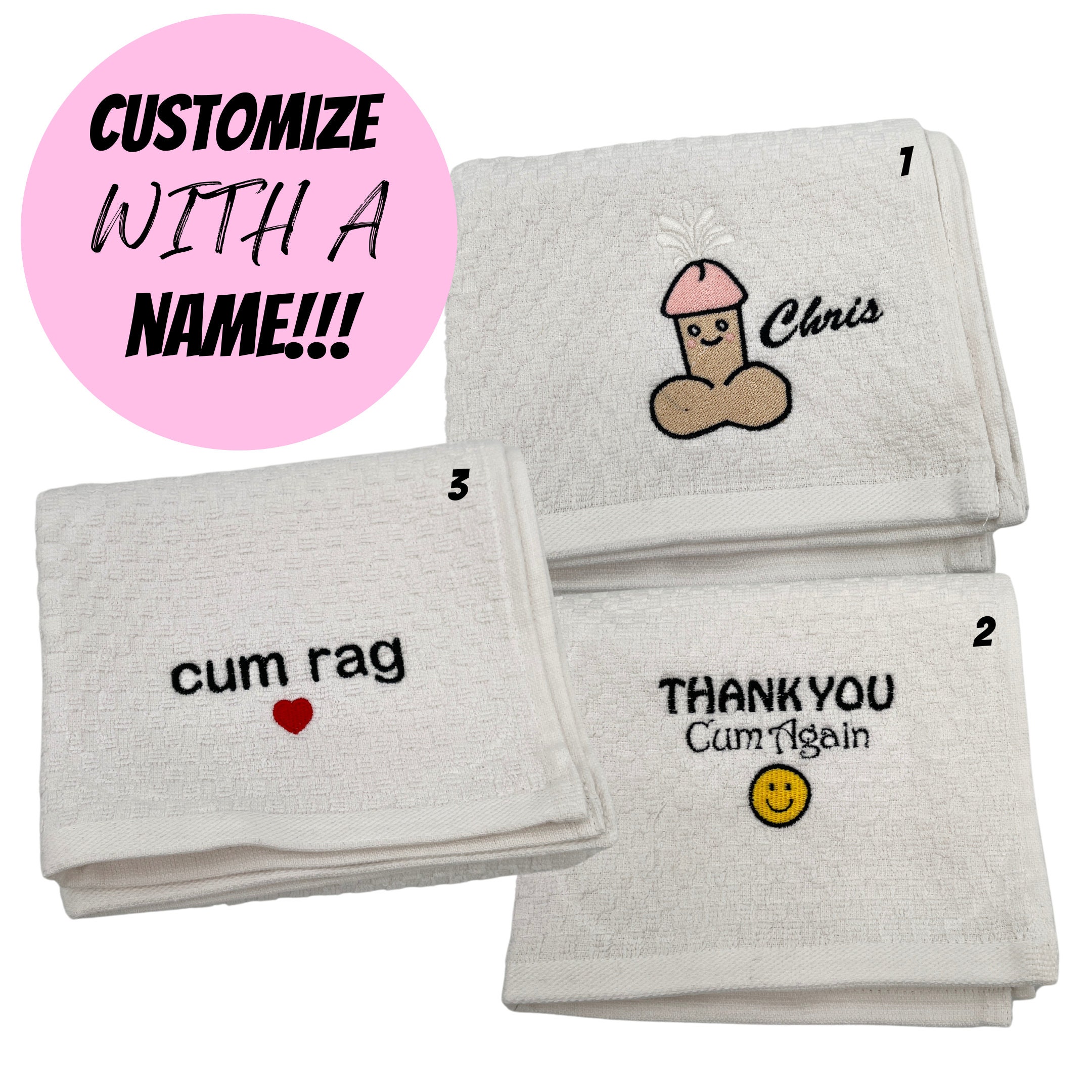 Cum Rag Vag Rag Cum Towel Boyfriend Gift Sexy Gift for Him Naughty Gift for  Him Bachelorette Gift Funny Gift Custom Gag Gift -  Israel