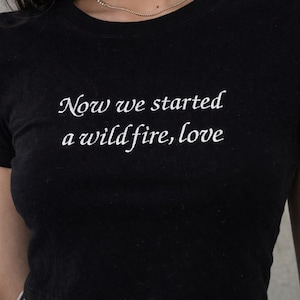 Custom Embroidered Crop Top For Bachelorette or Birthday