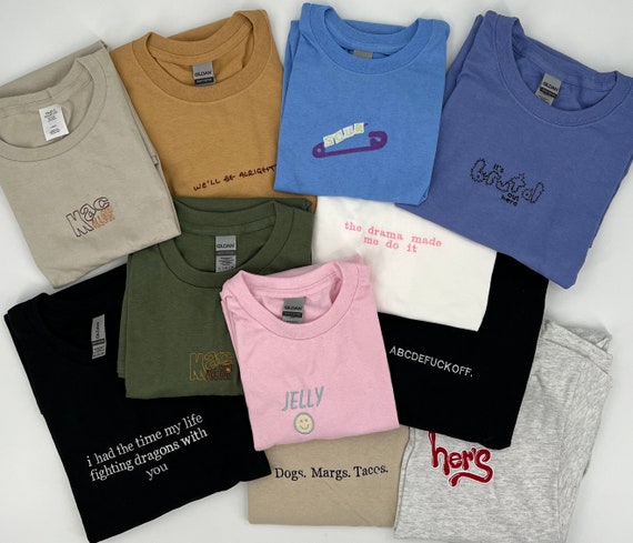 Mystery Embroidered Tee Grab Bag | Mystery Shirts | Super Discounted Tees | Mystery Box Tees | Surprise Unisex Tees | Mystery Tee
