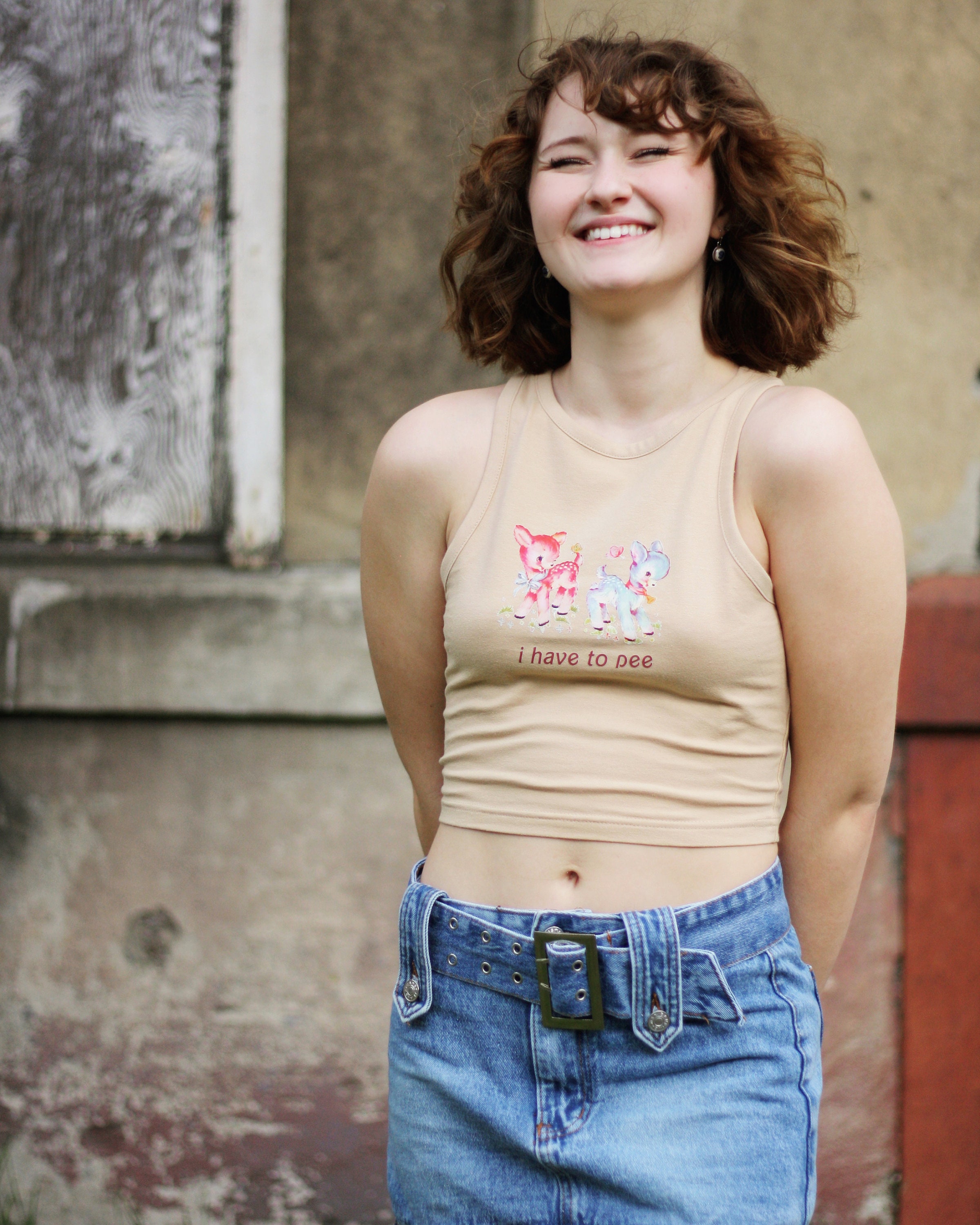 トップス Pee I Have to Pee Crop Top - Etsy