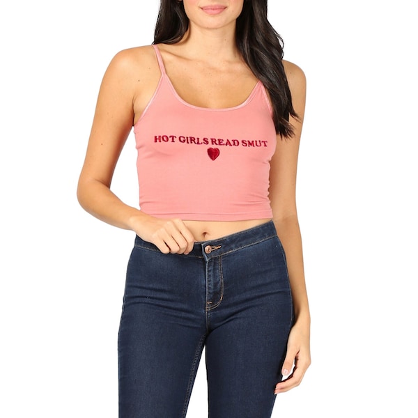 Hot Girls Read Smut Crop Top oder Tank Top