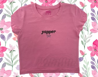 Yapper Embroidered Baby Tee