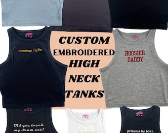 Canotta ricamata personalizzata, canotta personalizzata, canotta personalizzata