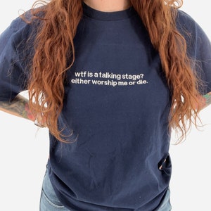 Worship Me or Die Unisex Embroidered Shirt