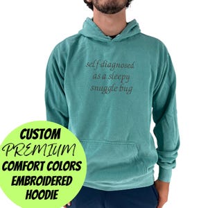 Moletom com capuz unissex bordado personalizado em cores confortáveis