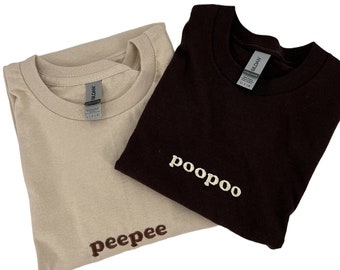 Bijpassende T-shirt Peepee Poopoo
