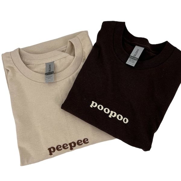 Peepee Poopoo Matching Tee Set