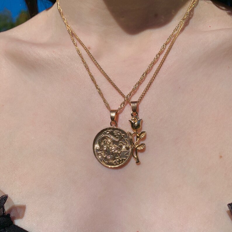 Dragon Chains Y2k Necklaces Baddie Necklace Egirl Jewelry Etsy