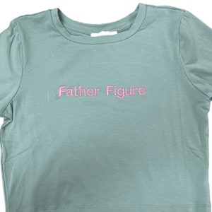 Father Figure Embroidered Crop Top