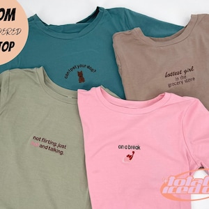 Custom Embroidered Baby Tee