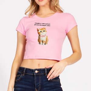 I Bought a T-Shirt and all I Got Was This Stupid T-Shirt Crop Top
