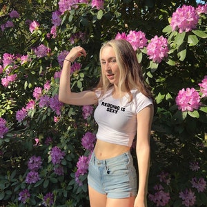 Reading is Sexy Crop Top | Reading is Sexy Tank Top | Y2k Trending Crop Top