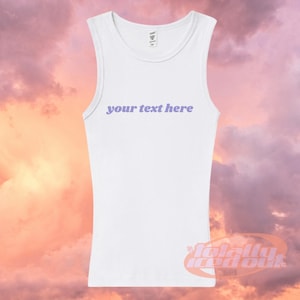 Custom Embroidered Premium Full Length Tank Top