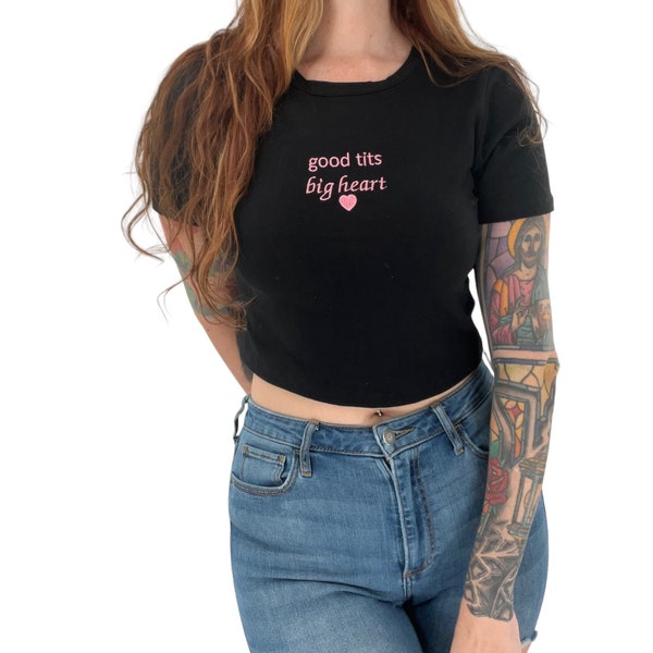 Good Tits Big Heart Crop Top