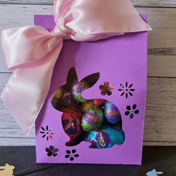 Sac cadeau Lapin de Pâques SVG DIGITAL FILE pour les utilisateurs de Cricut & Silhouette