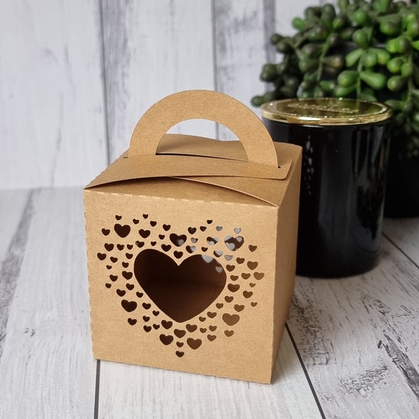 Heart of Hearts Gable Box, Valentines, Gift box, Love, Wedding favour, CraftiSVG Heart Treat Box SVG.