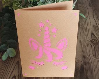 CraftiSVG Unicorn wenskaart SVG