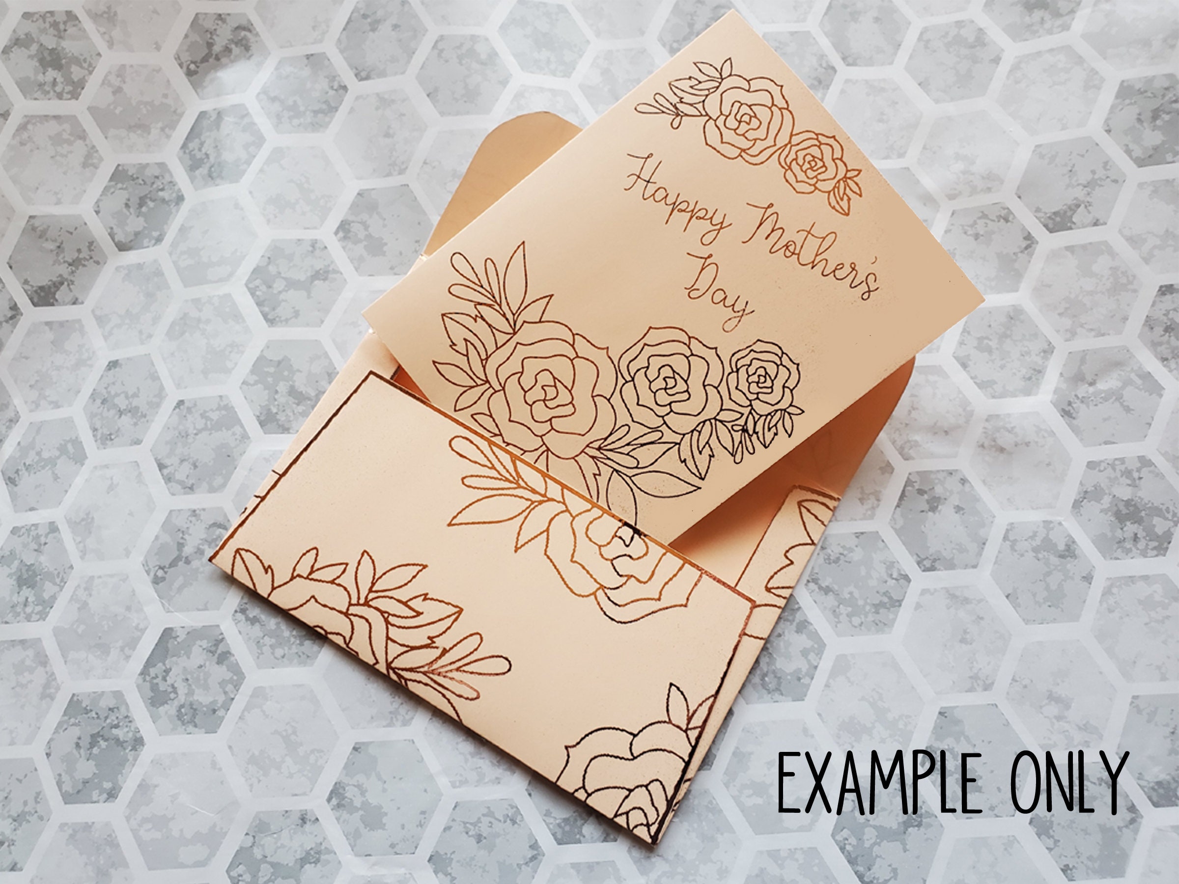 Rose Card and Envelope Set, Cut and Draw Svg File, Cricut Foil Transfer  Tool & Foil Quill 