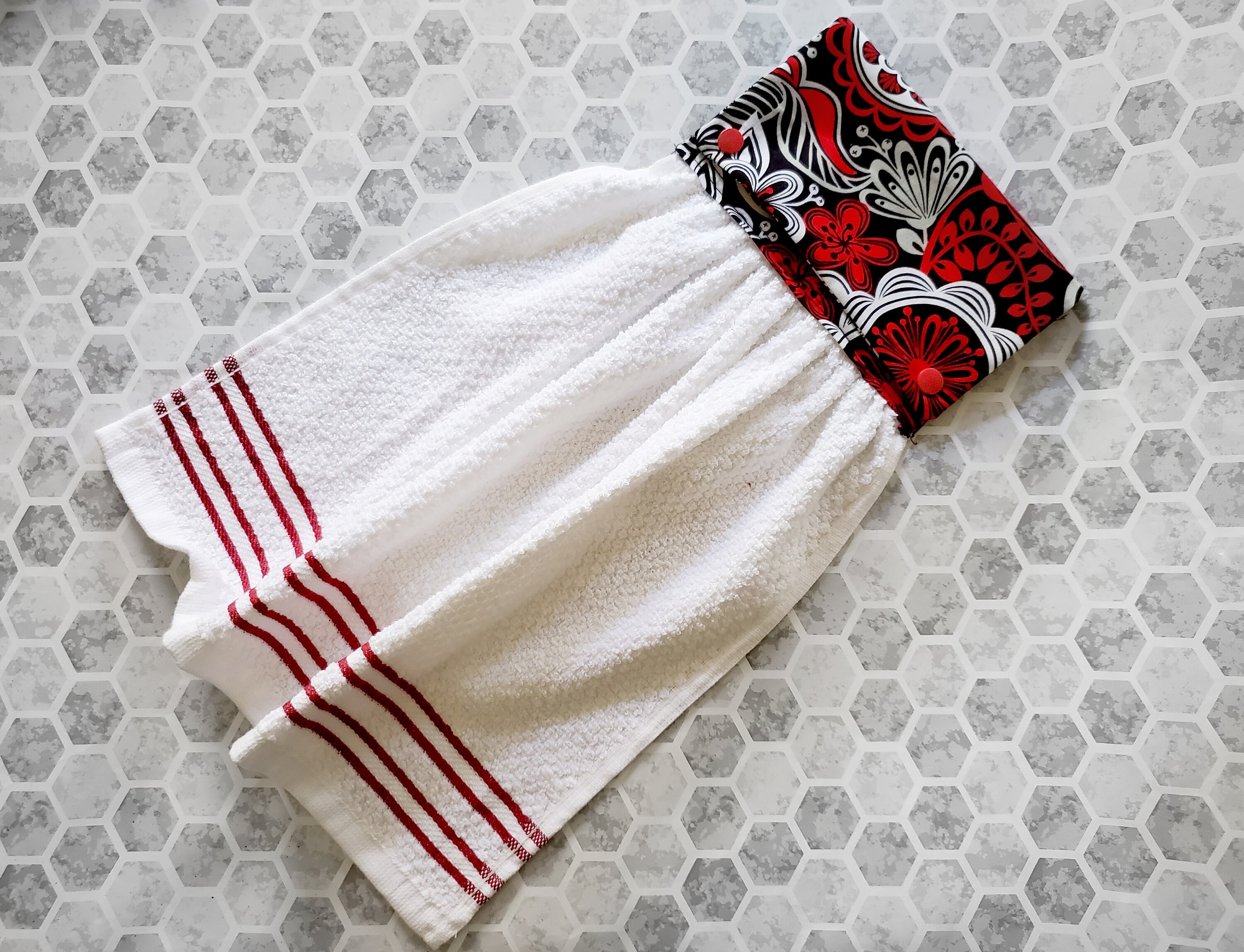 Handmade Kitchen Towel Decor Set Hanging dish towel Etsy