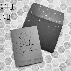 12x Sterrenbeeld Sterrenbeeld Verjaardagskaart en Envelop Set, SVG Bundel, knippen en tekenen svg bestand, cricut folie transfer tool &folie quill