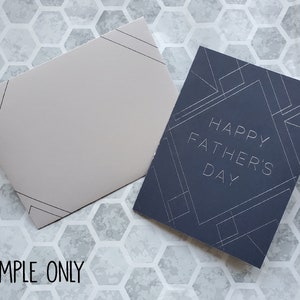 Geometrisches Karten- und Briefumschlag-Set, SVG-Datei, Cricut-Folientransfer-Tool & Folien-Quill