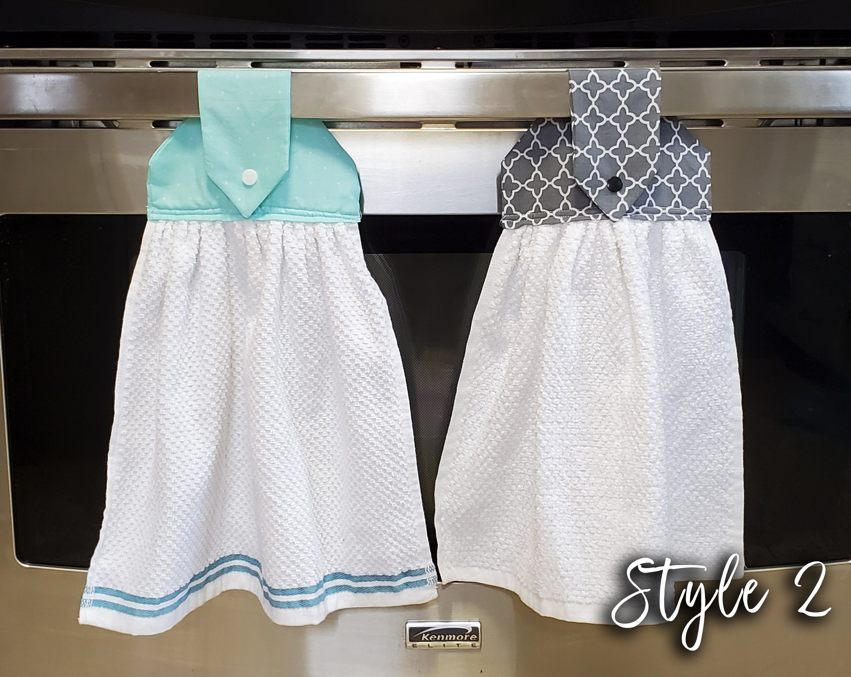 Handmade Kitchen Towel Decor Set Hanging dish towel Etsy