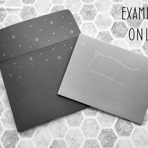 12x Zodiac Constellation Verjaardagskaart en Envelop Set, SVG Bundel, snijden en tekenen svg bestand, cricut folie transfer tool &folie quill