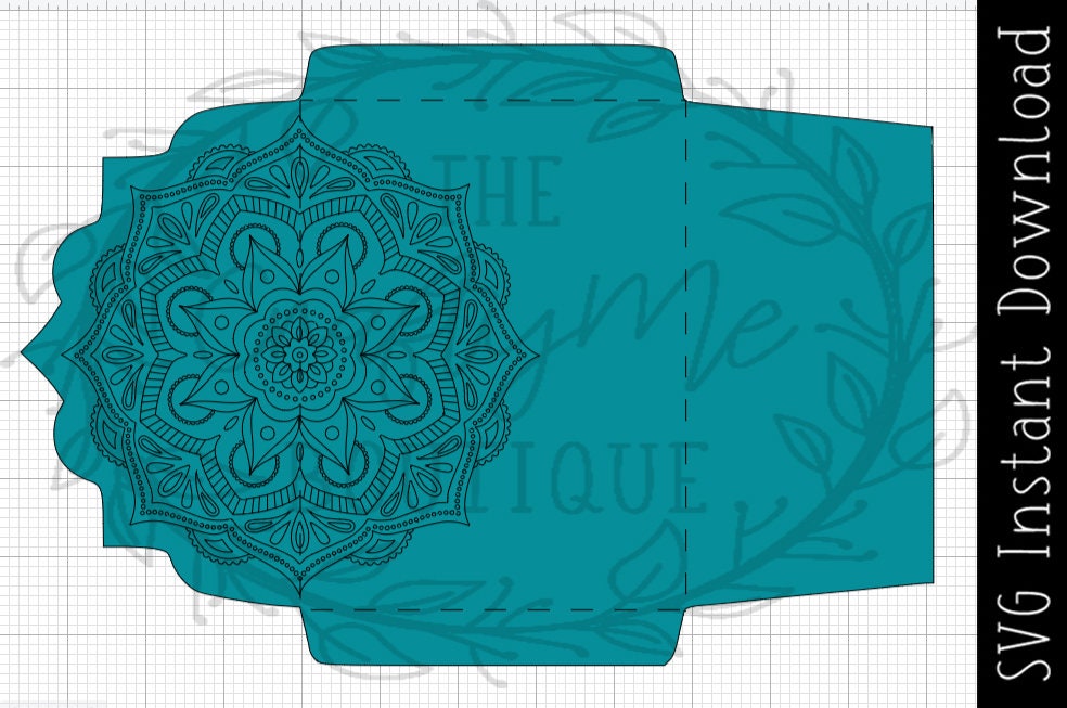 Handcrafted Mandala Art Envelope 25