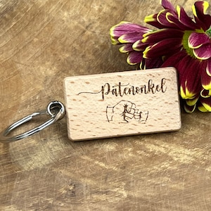 Keychain for the godmother or godfather, gift for the Advent calendar