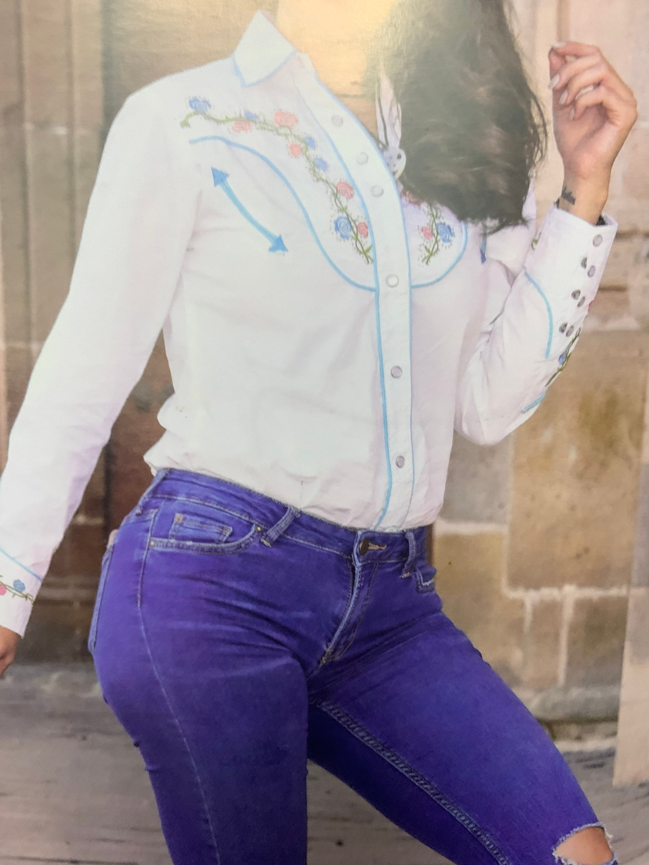 Womens western shirt Etsy