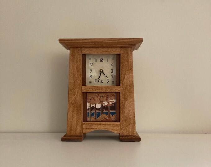 Arts & Crafts Mantel Clock With arts and Craftsman LCC Etsy