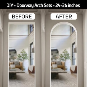 24-36 inch Doorway Arch Kit (2PCS - ONE SET) - Transform Entryways! FULL Half Circle Top