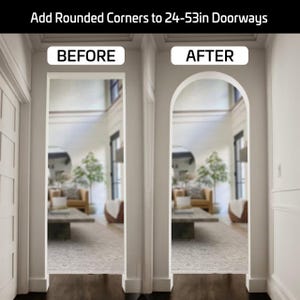 24-53 inch Doorway Arch Kit (SET of TWO) - Transform Boring Entryways! FULL Half Circle Top