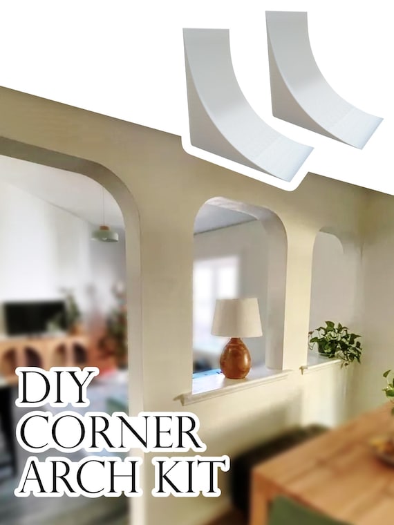 Rounded Corner Arch Kit (2PCS - ONE SET) - Easily Add Corner Arches to Any Opening - DIY