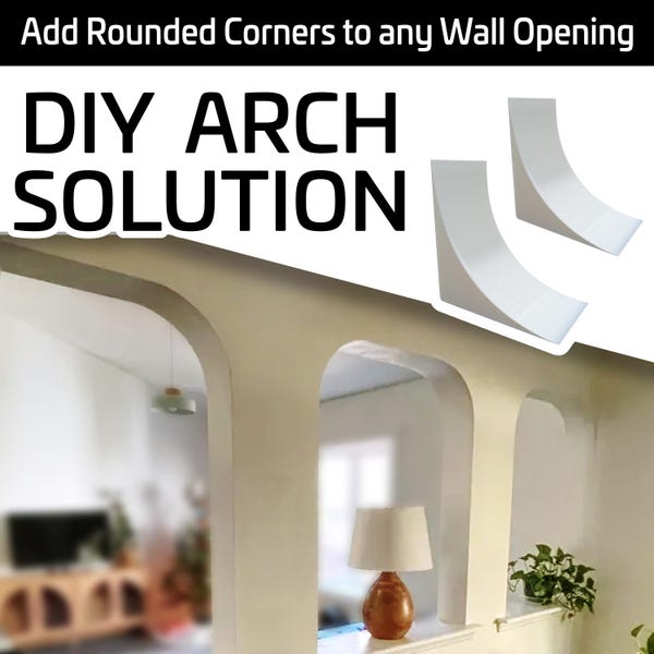 Rounded Corner Arch Kit (2PCS - ONE SET) - Easily Add Corner Arches to Any Opening - DIY