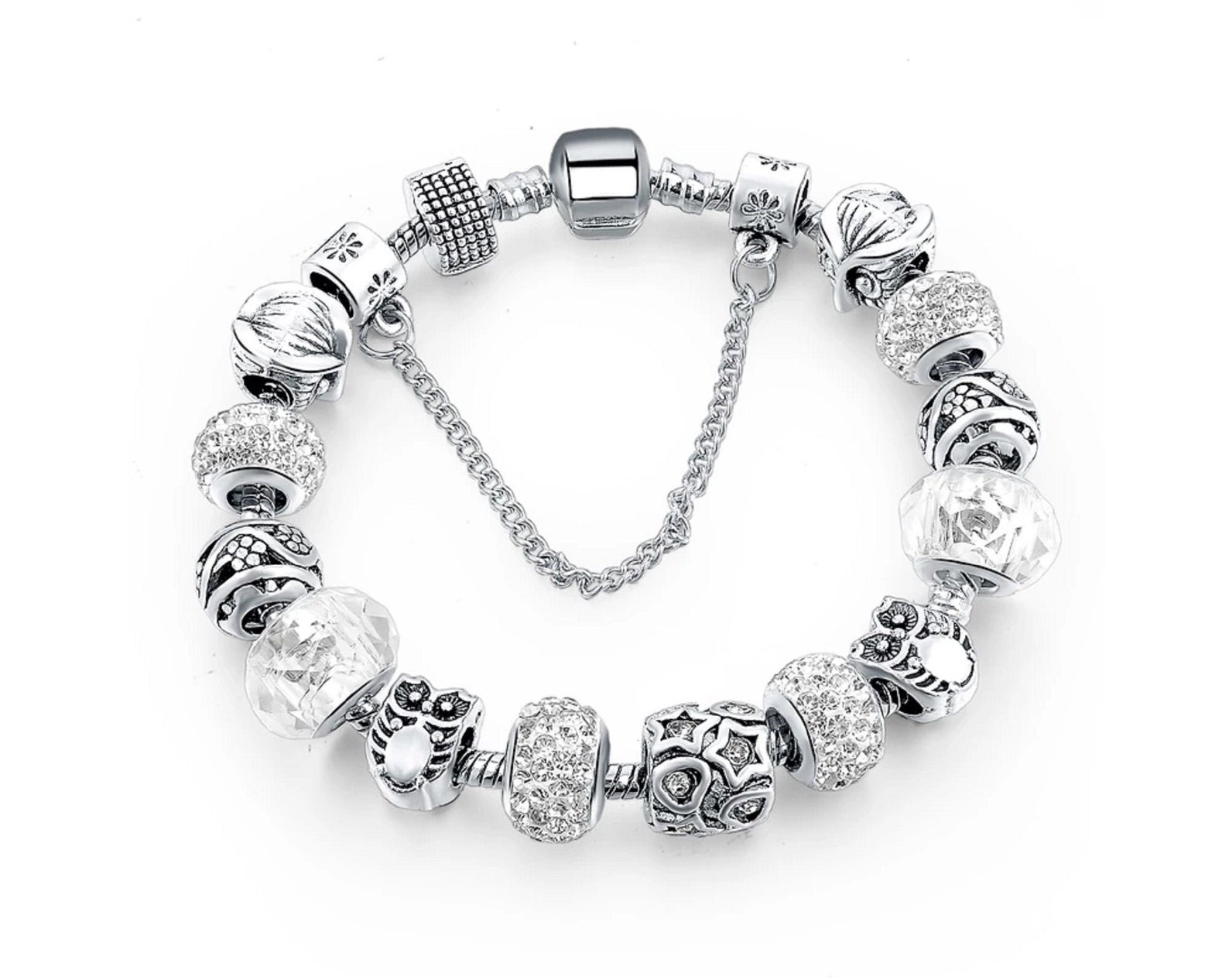 Pandora Bracelet avec charmes Owl Chaîne de sécurité Chaîne Etsy France