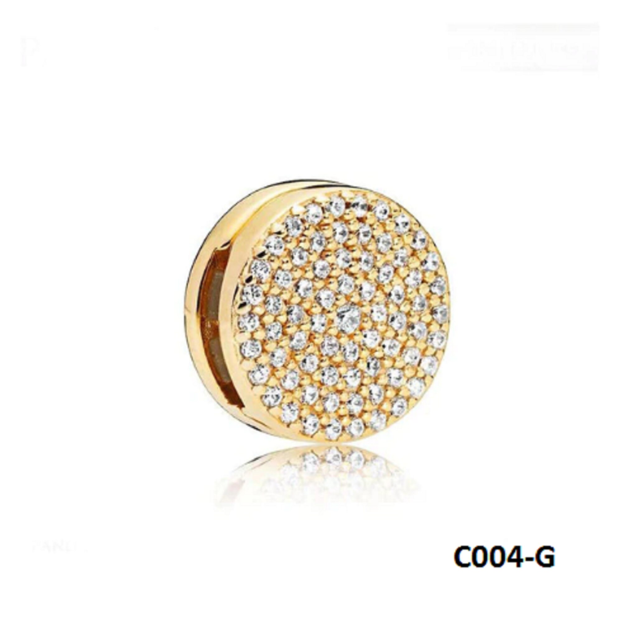 Golden Pandora Reflexions Bracelet Clip Charm Heart Star Etsy