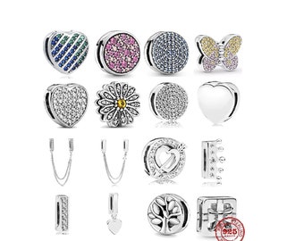 Reflection Charm, Reflexions Mesh Bracelet Charms, Clip Charm, Silver  Charm, Crown Heart Flower Butterfly Charms