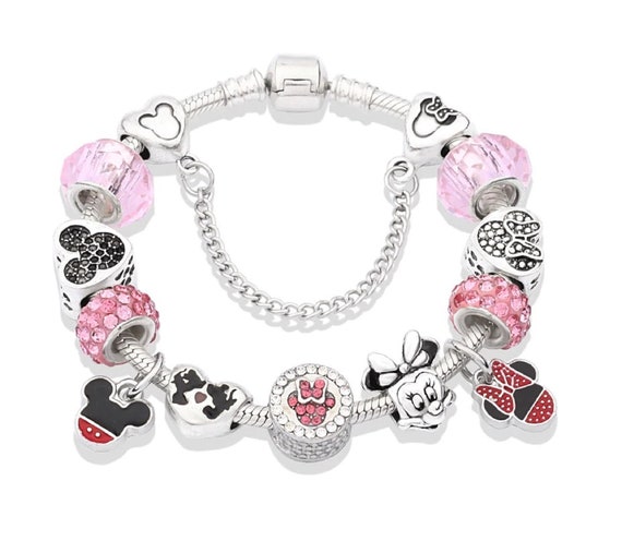 Pandora Bracelet With Cartoon Mickey Mouse Disney Charm  display picture 3